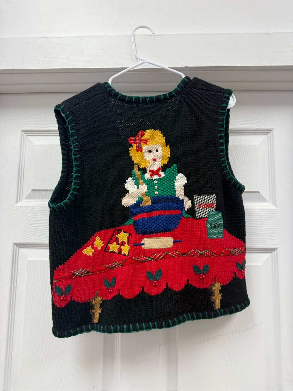 Sharon Young Christmas Vest Size Medium View 2